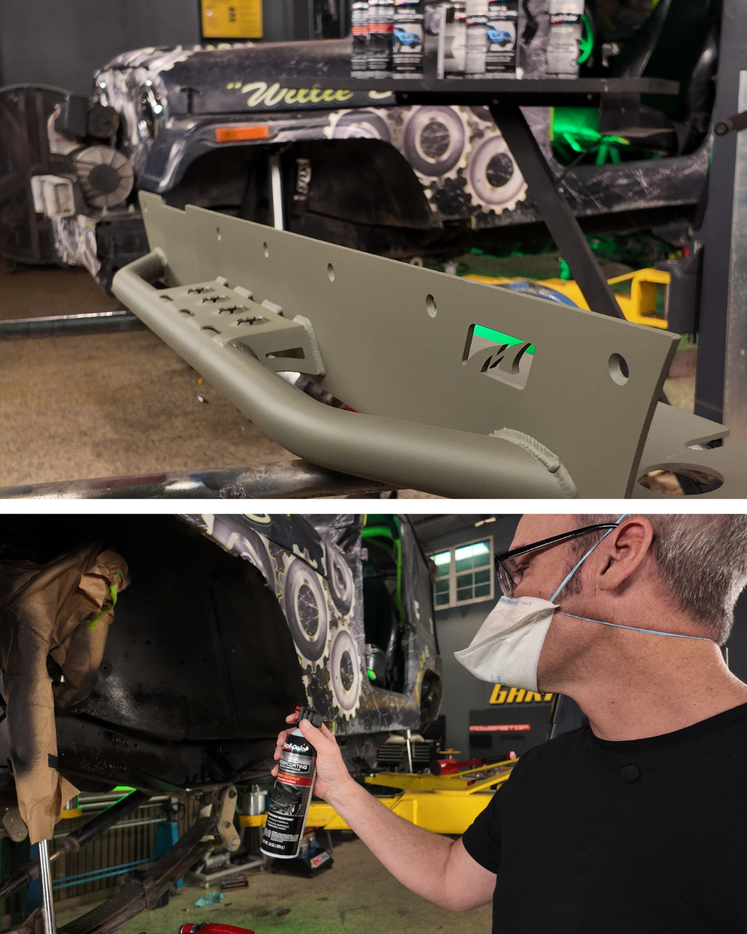 CJ7 TGG update - blog photos (1) Willie B's 1983 CJ7 gets new body armor with additional protection from Dupli-Color.