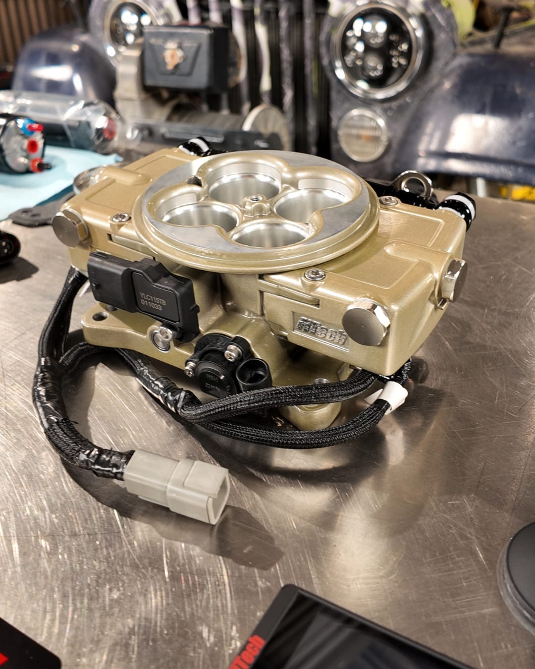 CJ7 TGG update - blog photos (5) FiTech fuel injection system ready to be installed on Willie's CJ7