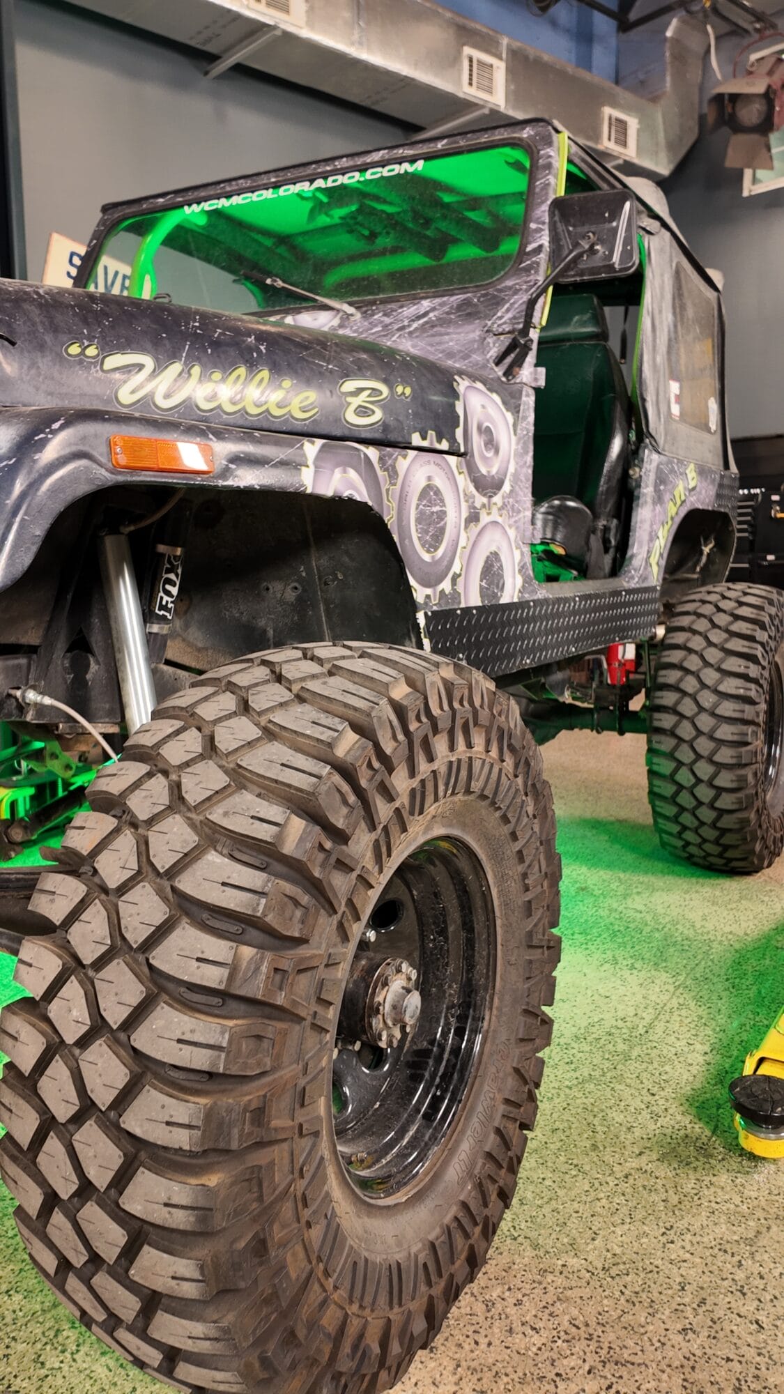 Willie B's CJ7 in the Two Guys Garage studio.